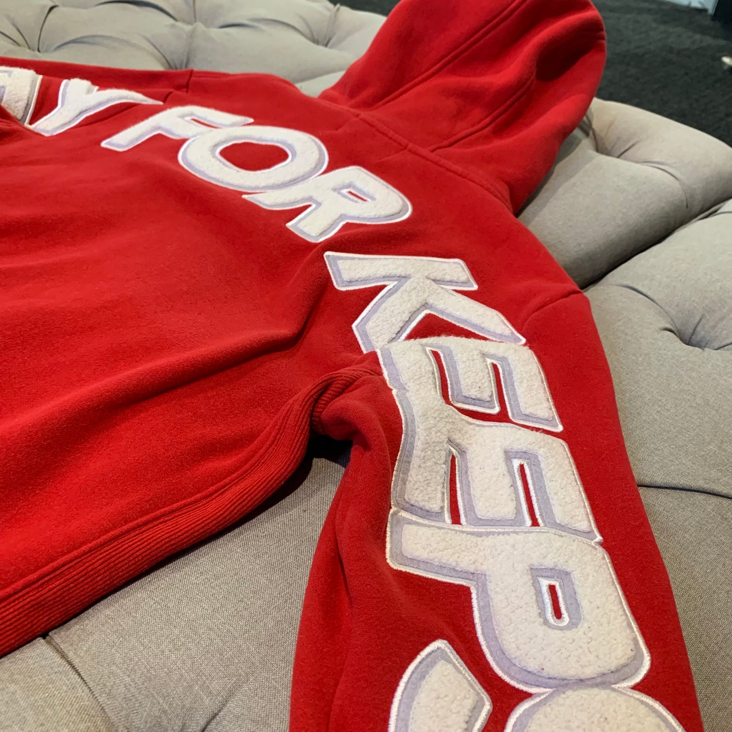 Geedup Play For Keeps Hoodie 'Red White' (Second hand)