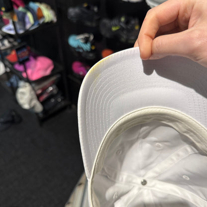 Nike Unstructured Dri-Fit Club Metal Swoosh Strapback Cap 'White' (Second Hand)