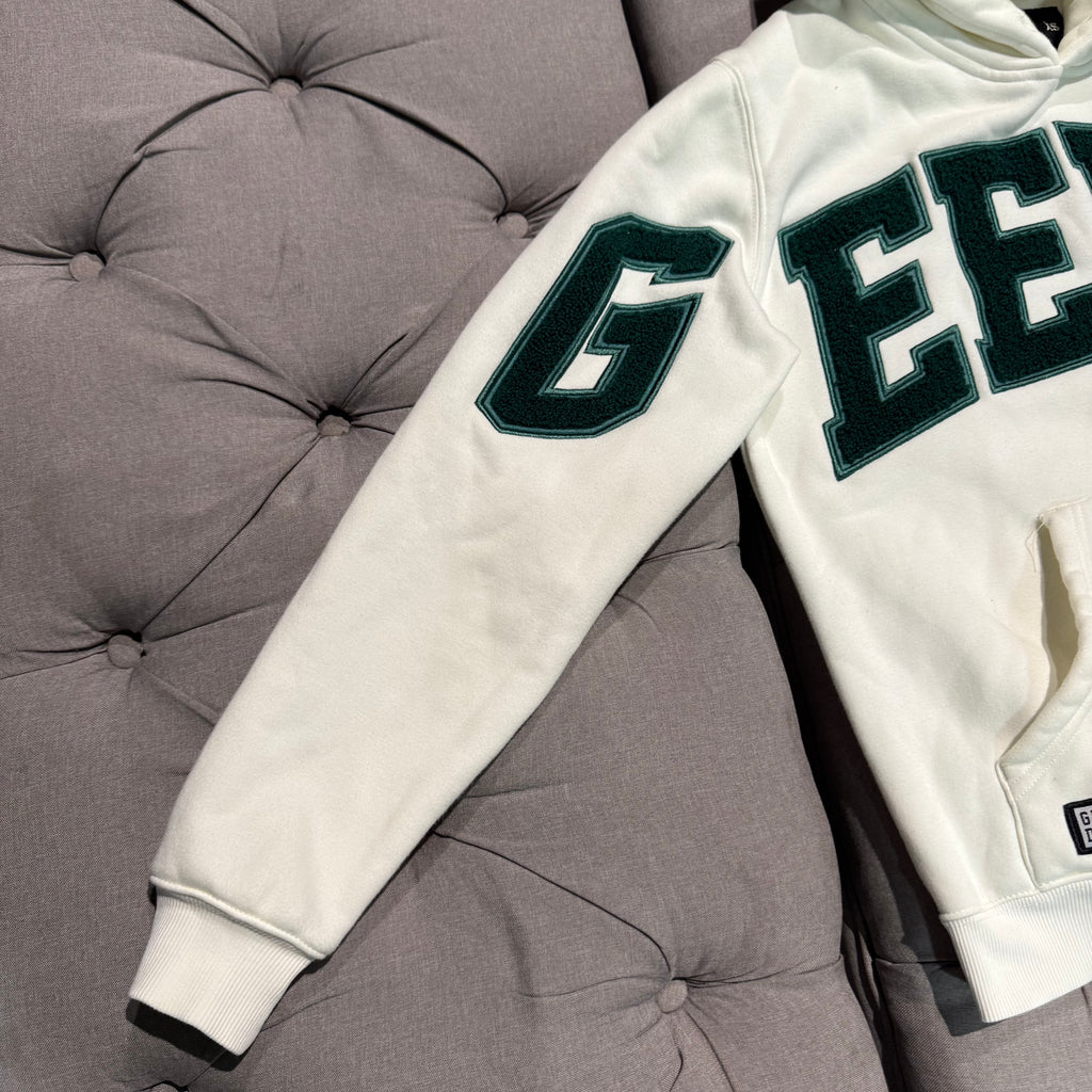 Geedup Team Logo Hoodie 'White Green' (Second hand)