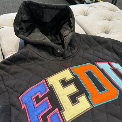 Geedup Team Logo Hoodie 'Holy Grail Multi Color 2.0 Quilt' (Second hand)