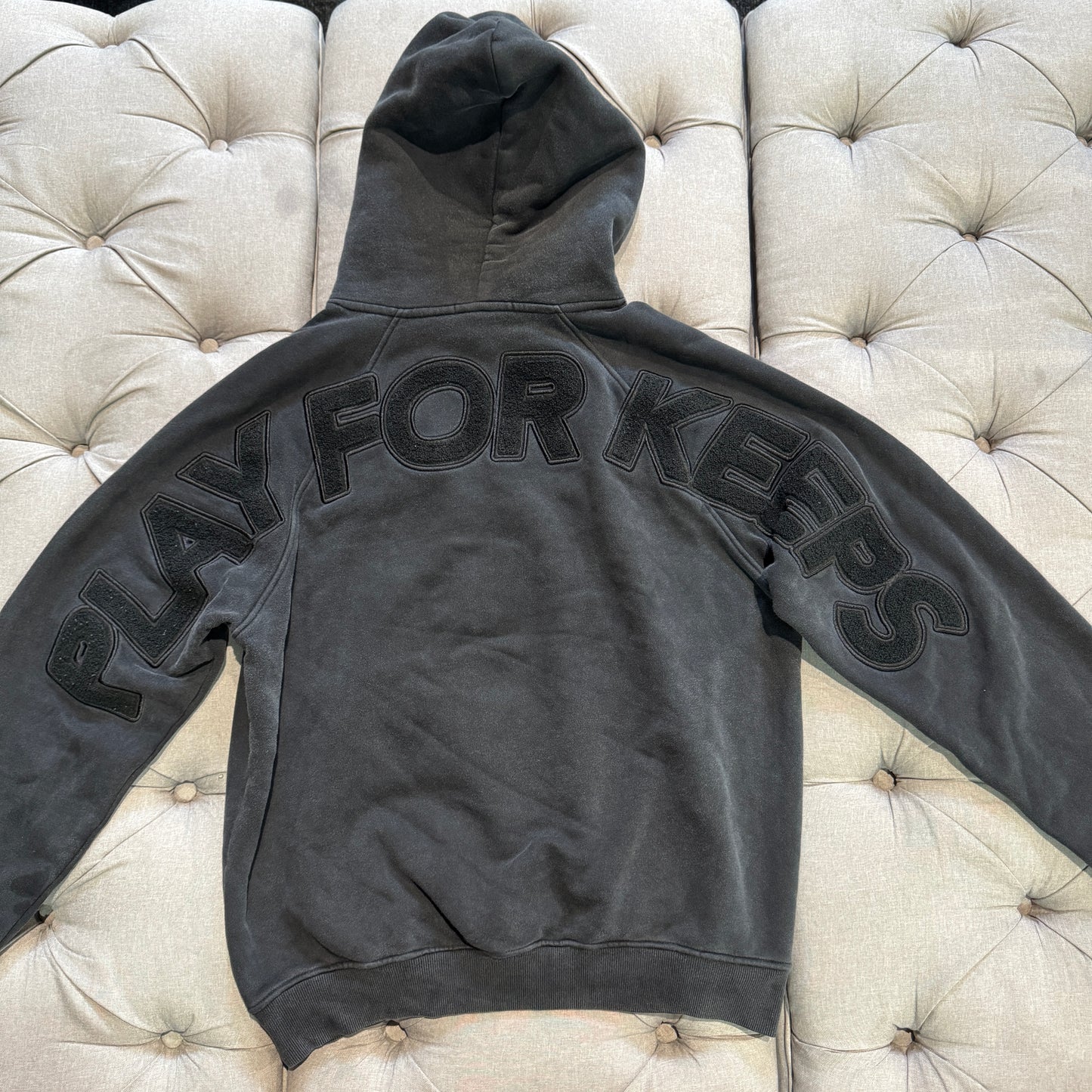 Geedup Play For Keeps Hoodie 'Washed Black' (Second hand)