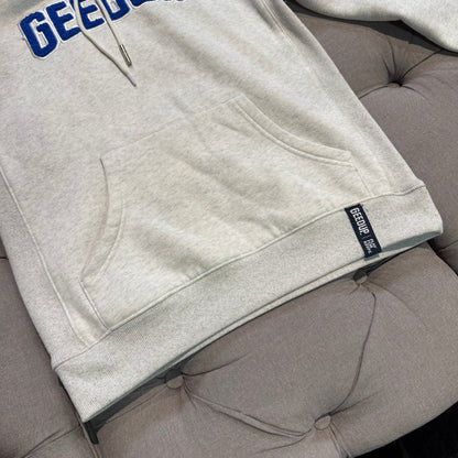 Geedup Play For Keeps Hoodie 'White Marle Blue' (Second hand)