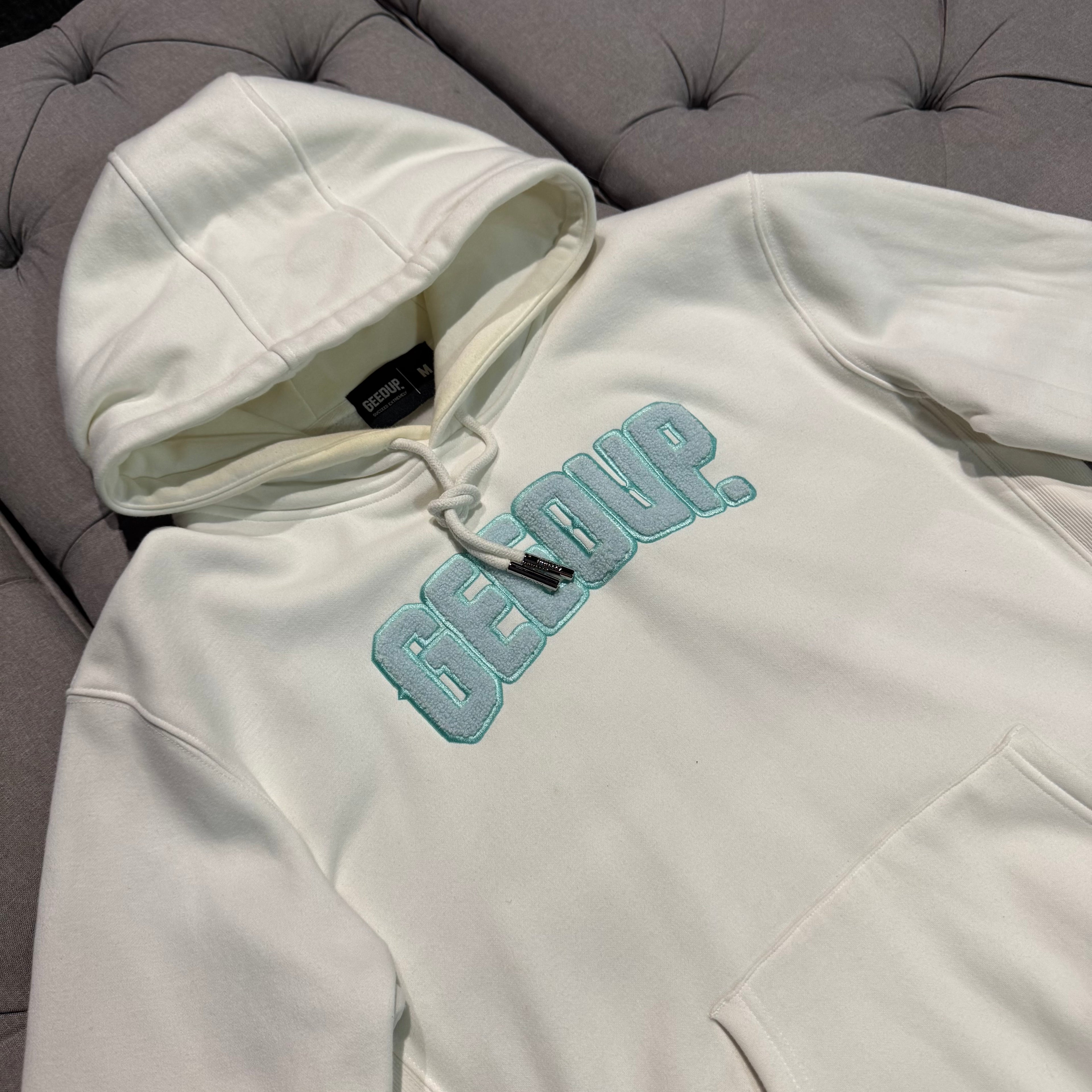 Geedup Play For Keeps Hoodie 'Bone Teal' (Second hand)