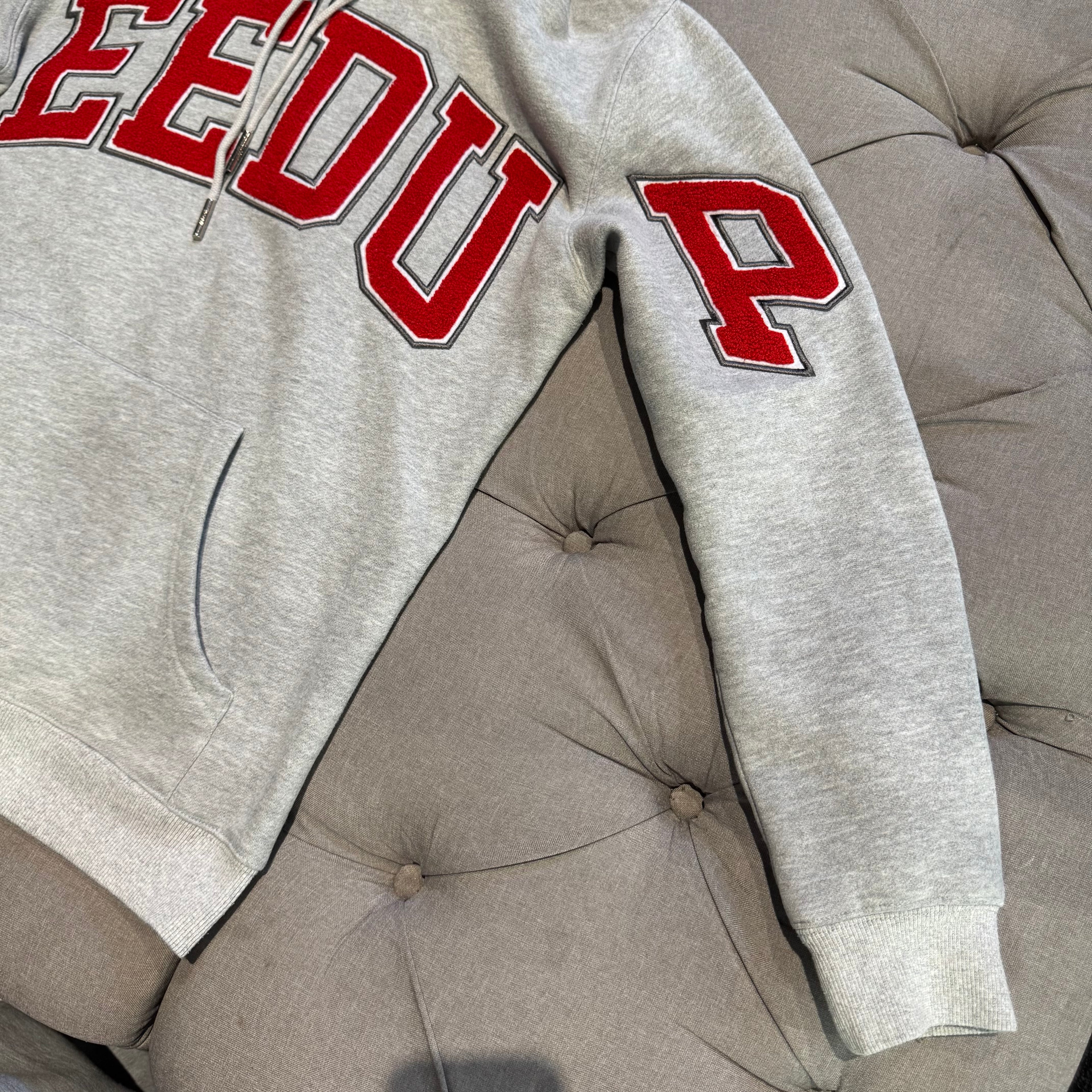 Geedup Team Logo Hoodie 'Grey Red' (Second hand)