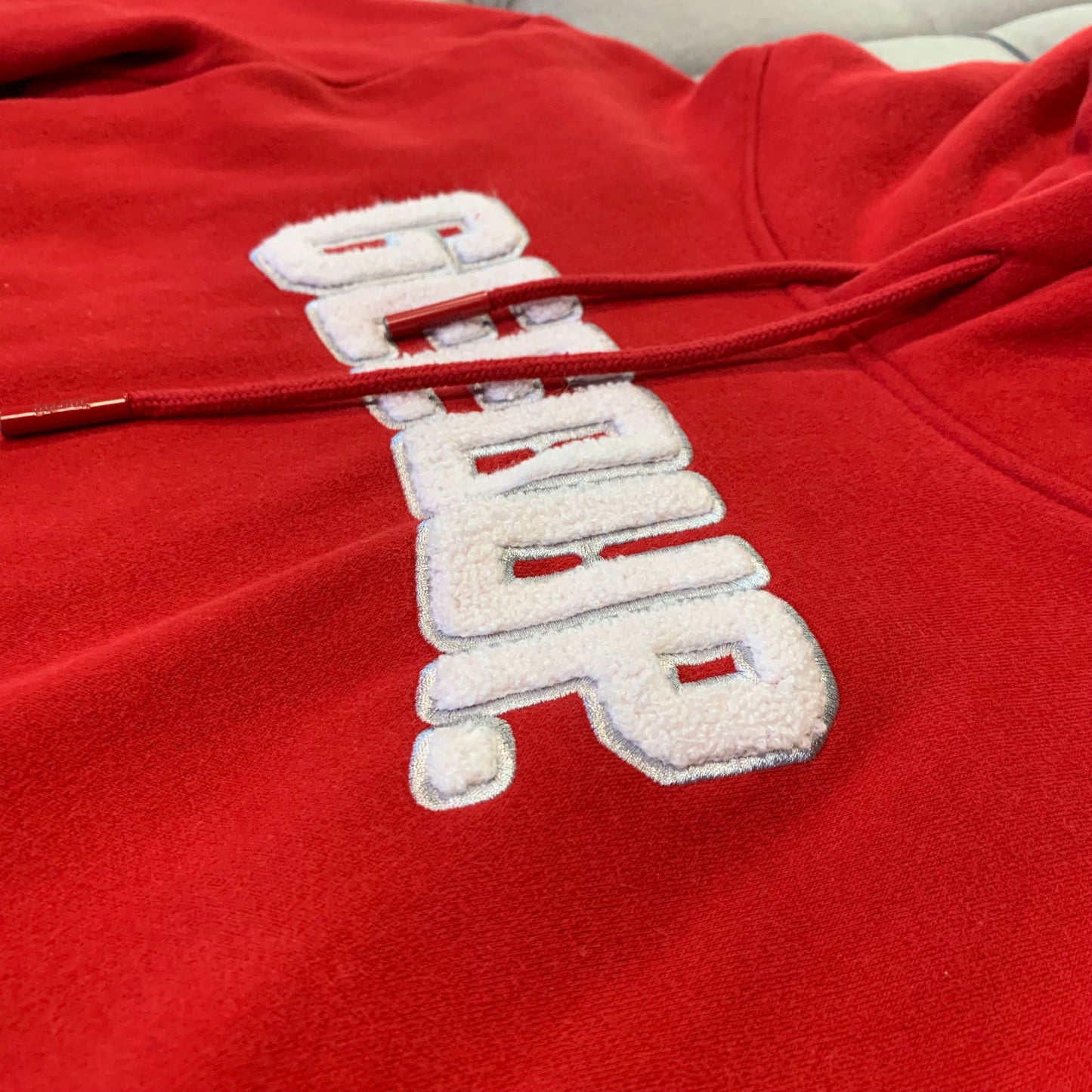 Geedup Play For Keeps Hoodie 'Red White' (Second hand)