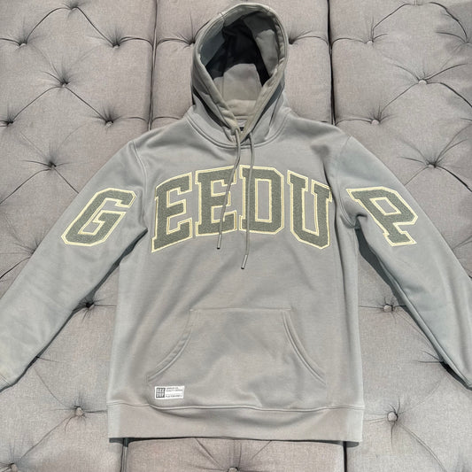 Geedup Team Logo Hoodie 'Grey Gold' (Second hand)