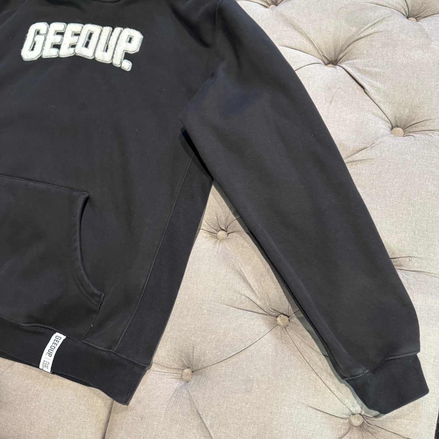 Geedup Play For Keeps Hoodie 'Black White' (Second hand)