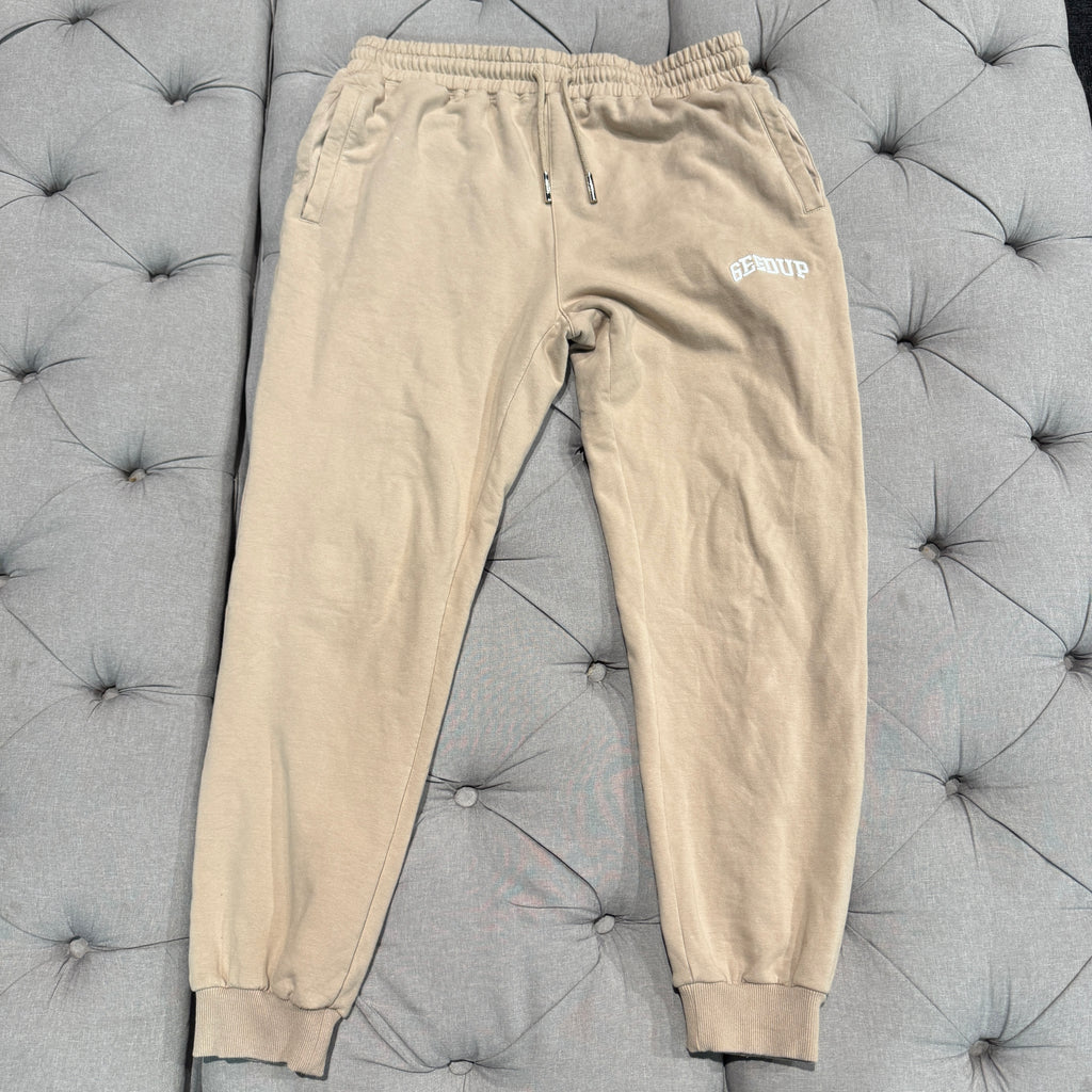Geedup Small Logo Track Pants 'Brown' (Second hand)