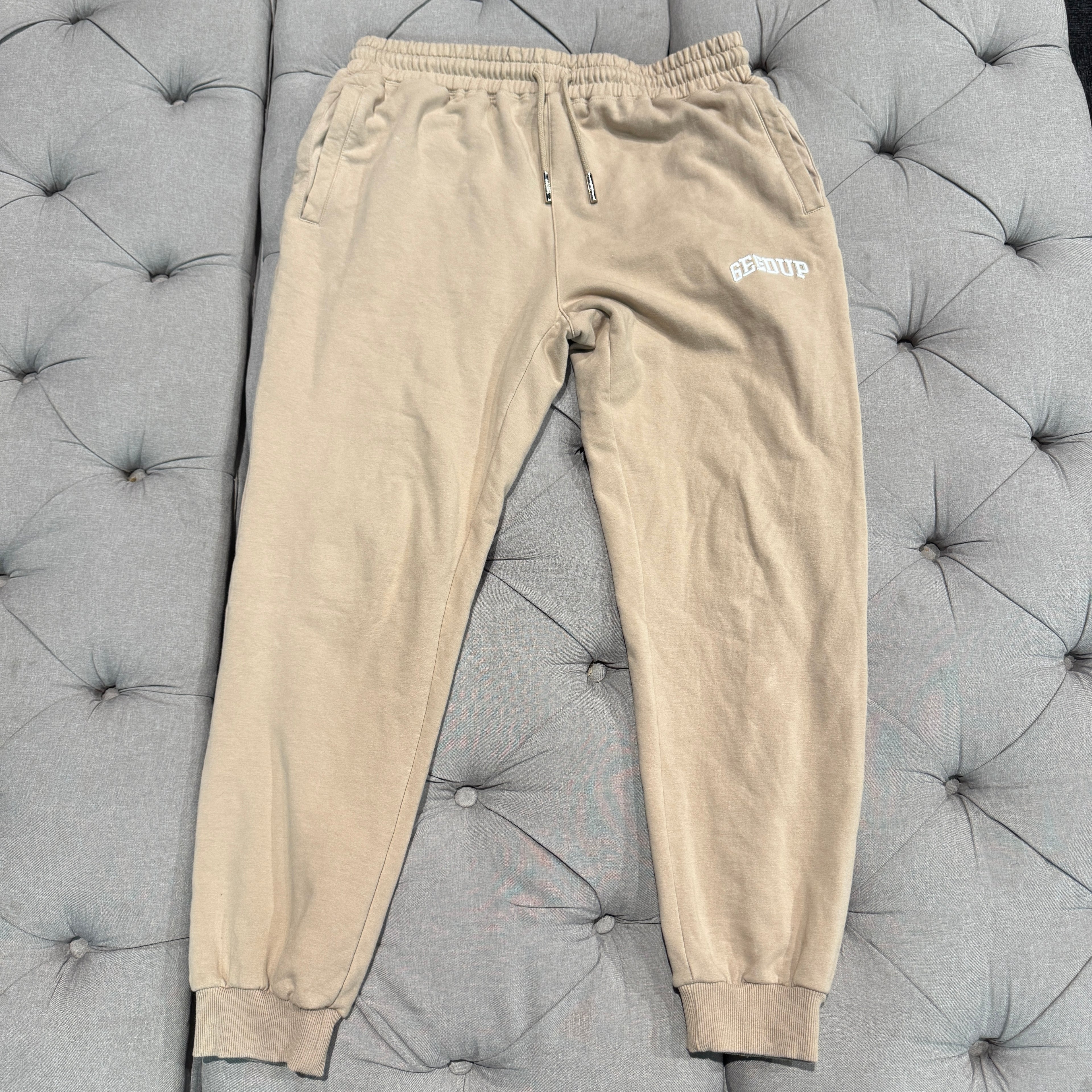 Geedup Small Logo Track Pants 'Brown' (Second hand)