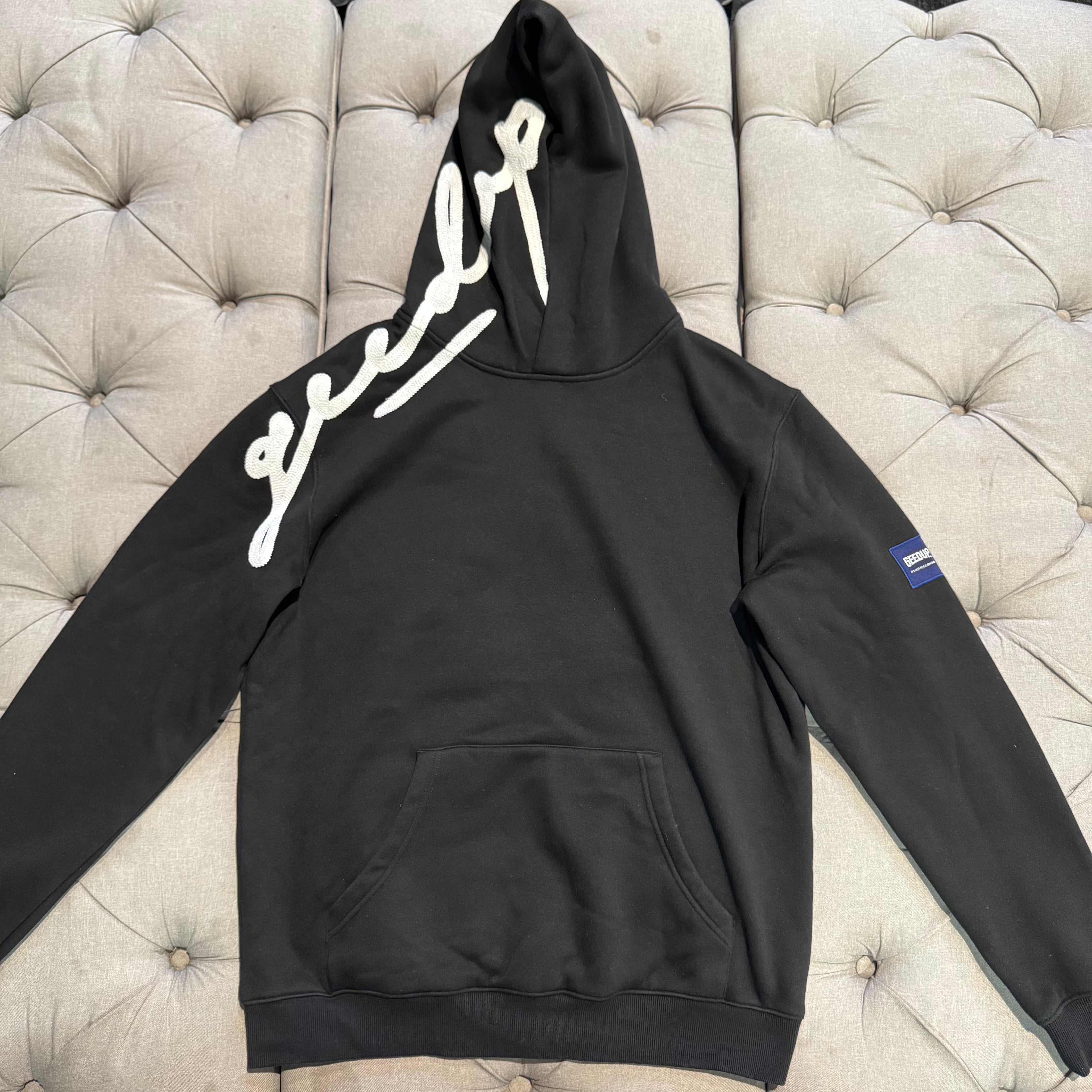 Geedup Signature Hoodie 'Black White' (Second hand)