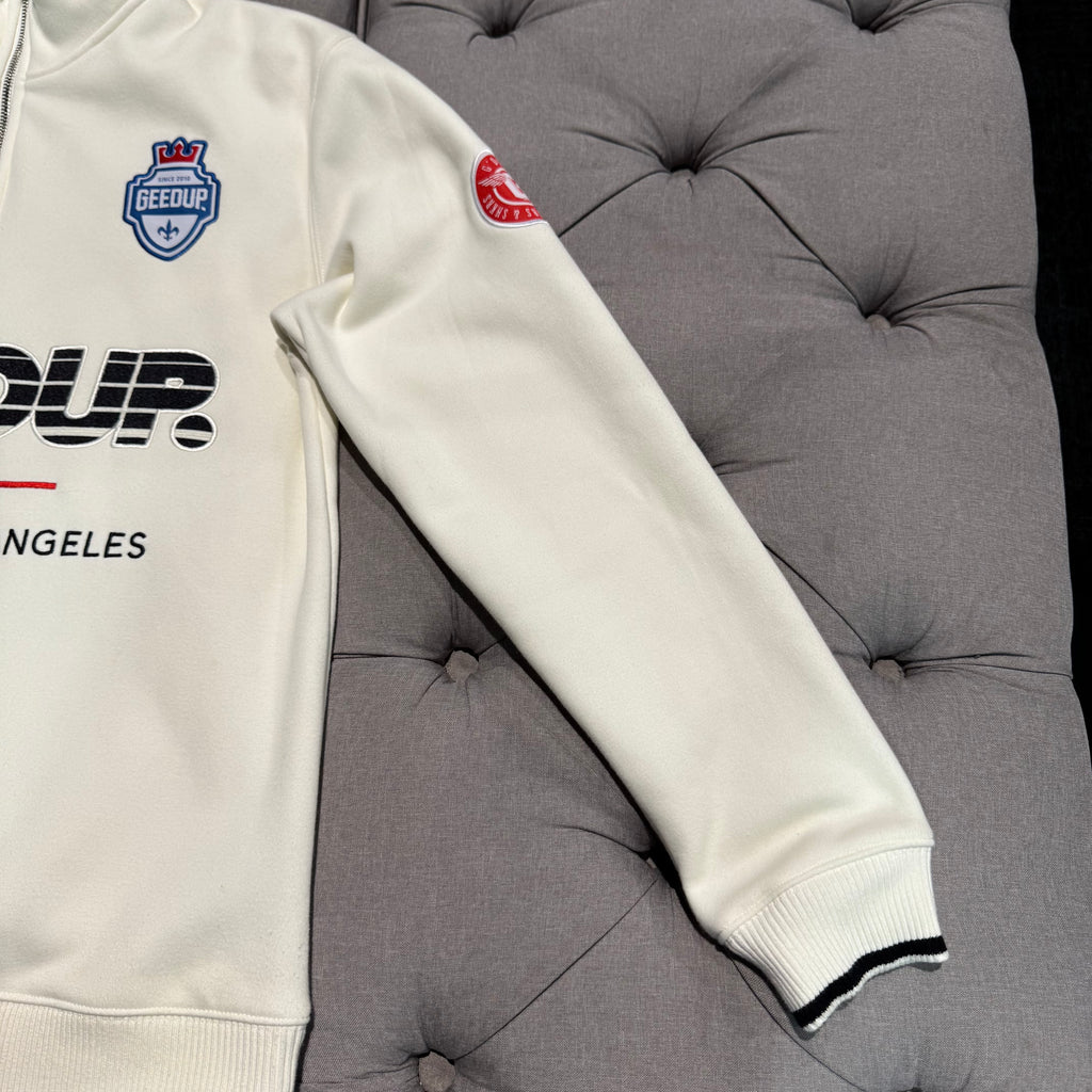 Geedup Sportsman Badges QTR Zip 'Light Cream' (Second hand)