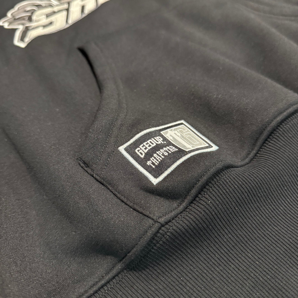 Geedup X Trapstar Sydney Shooters Hoodie 'Black Red' (Brand New)