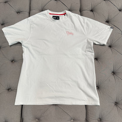 Geedup Mini Handstyle Logo T-shirt 'White Pink' (Second hand)