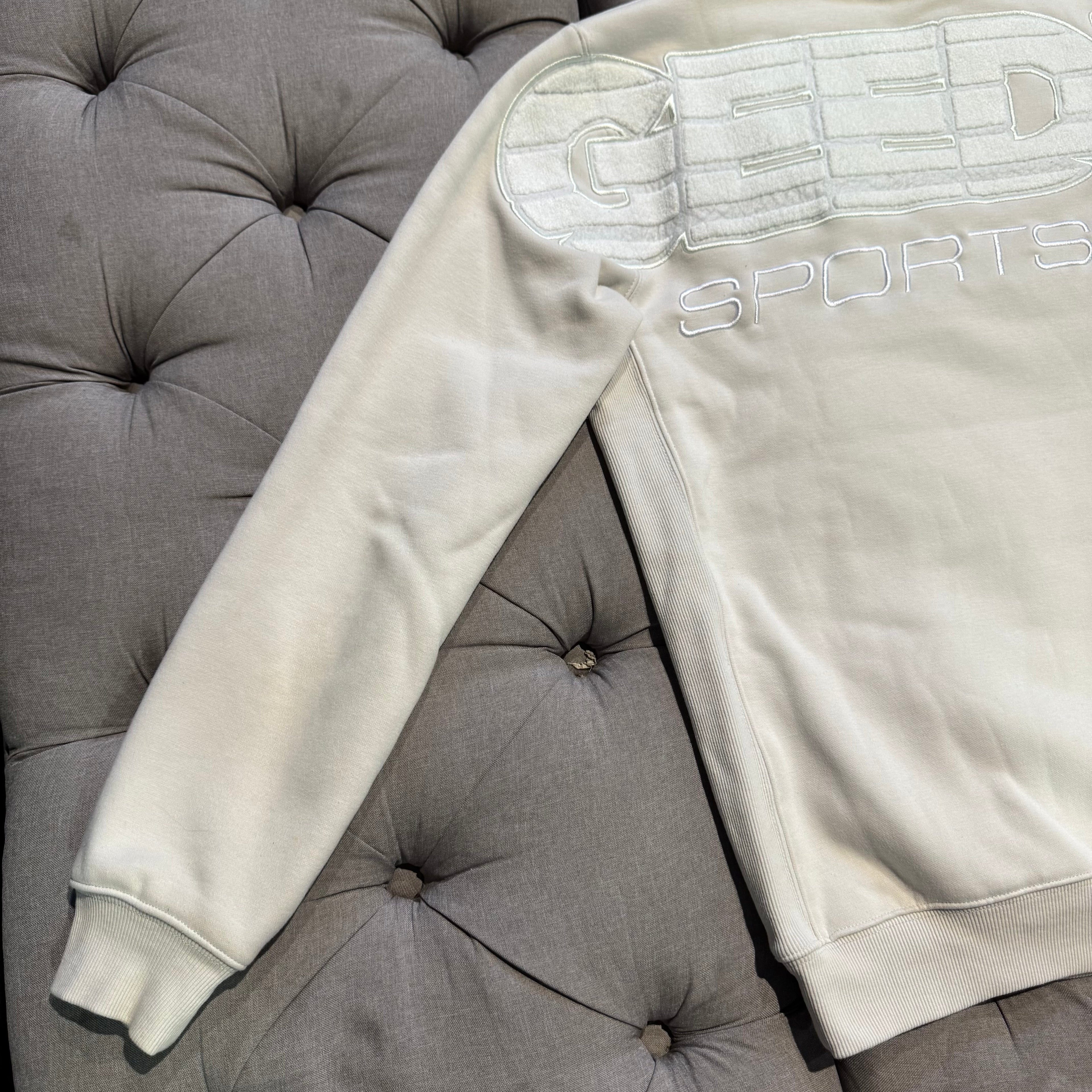 Geedup Sportsman Crewneck 'Ice Grey White' (Second hand)