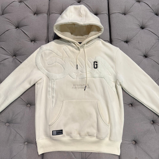 Geedup Handstyle Hoodie 'Triple Cream' (Second hand)