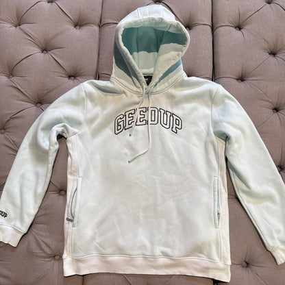 Geedup Proud Logo Hoodie 'Teal Black' (Second hand)