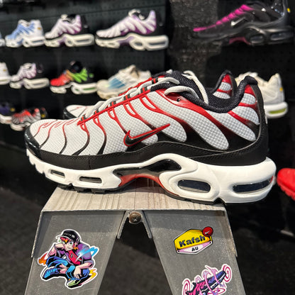 Nike Air Max Plus TN 'Pure Platinum University Red' (Brand New)