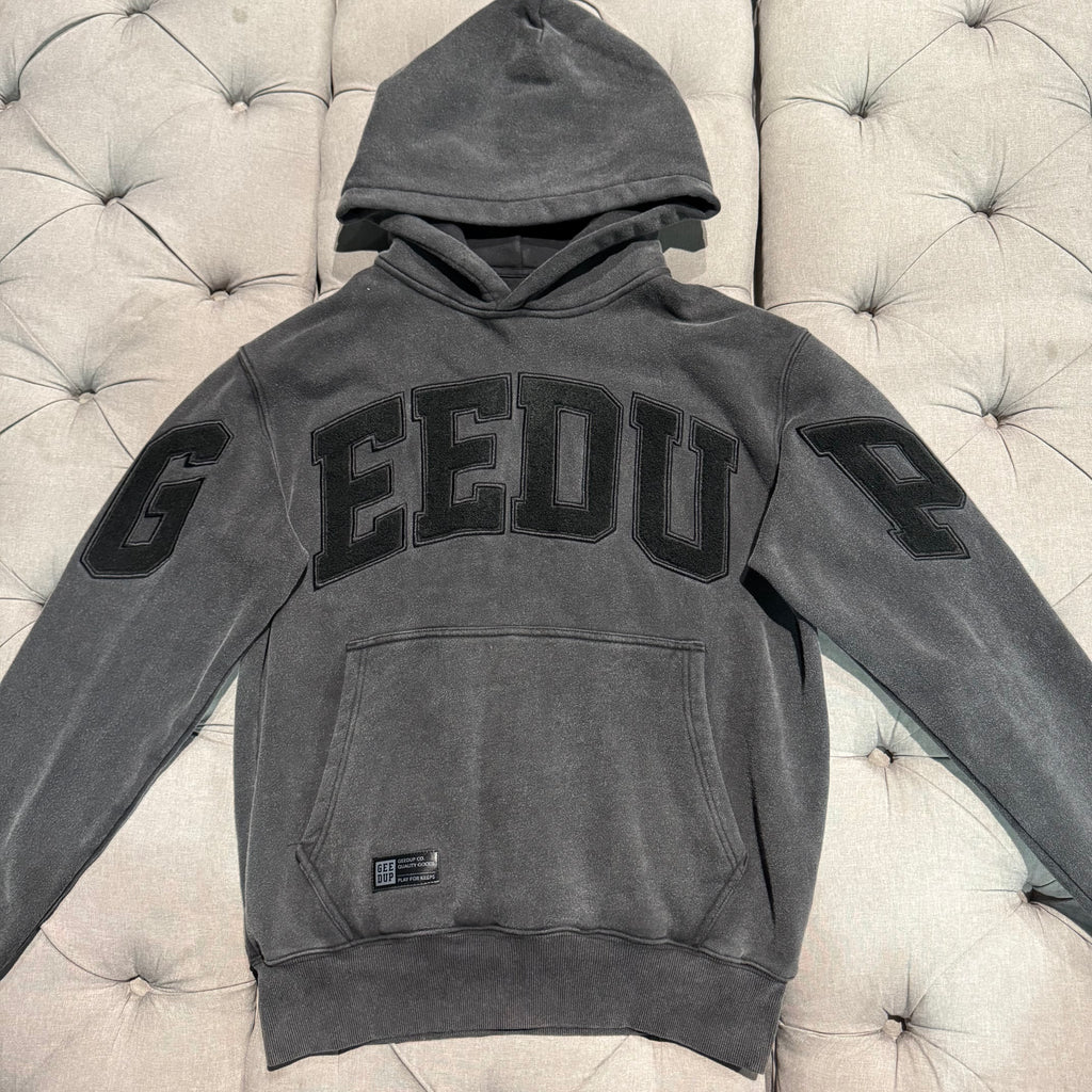 Geedup Team Logo Hoodie 'Washed Vintage Black' (Brand New)
