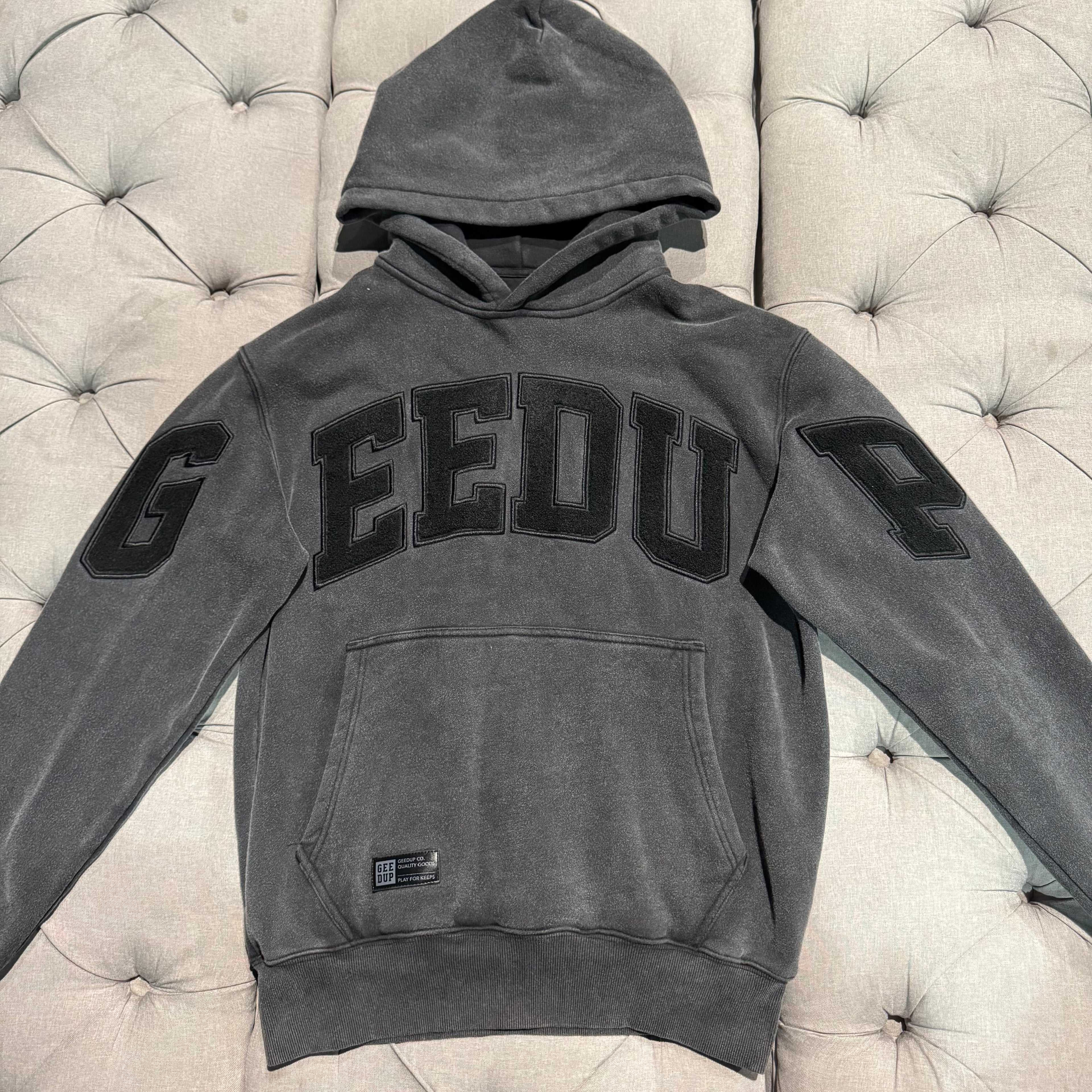 Geedup Team Logo Hoodie 'Washed Vintage Black' (Brand New)