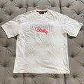 Geedup Handstyle Team Logo T-Shirt 'White Pink' (Second hand)