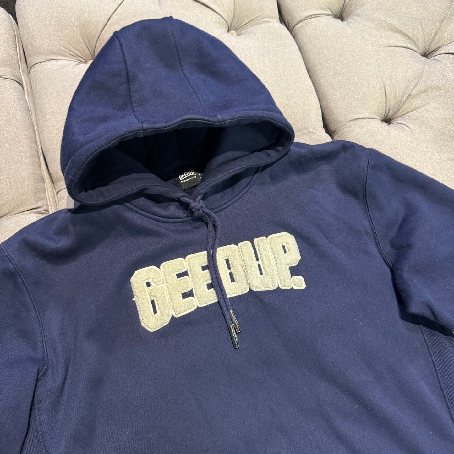 Geedup Play For Keeps Hoodie 'Navy White' (Second hand)
