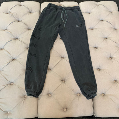 Geedup Logo Tracksuit Pants 'Washed Black (Second hand)