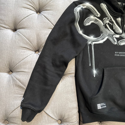 Geedup Handstyle Hoodie 'Black Chrome Spray' (Second hand)