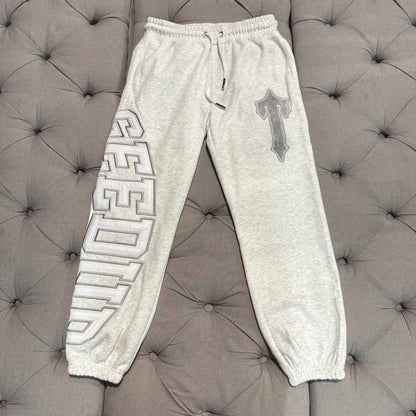 Geedup X Trapstar Team Logo Irongate Trackpant 'White Marle/Grey'
