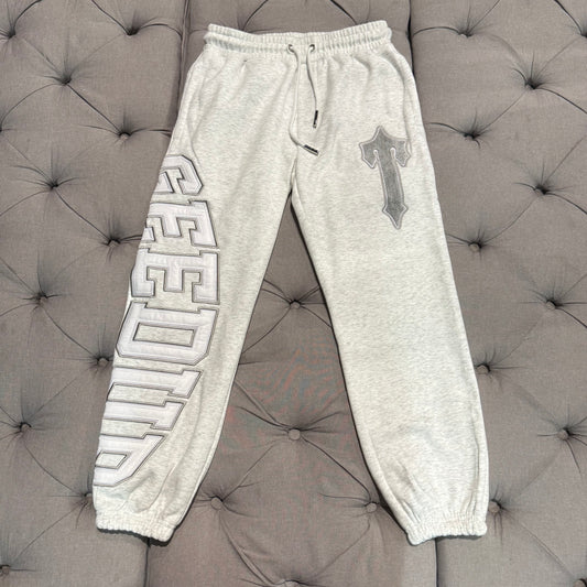 Geedup X Trapstar Team Logo Irongate Trackpant 'White Marle/Grey'