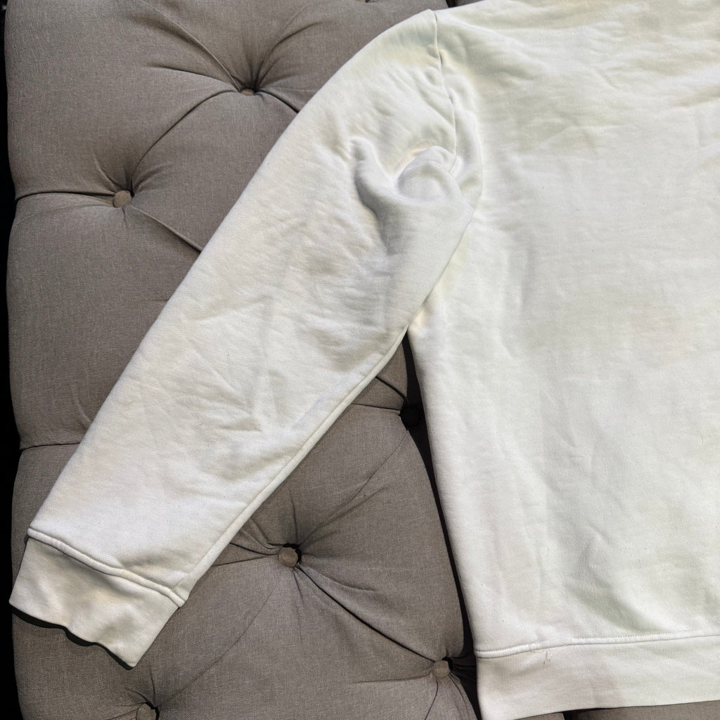 Lacoste Big Logo Croc Hoodie 'White Green' (Second hand)