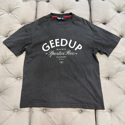 Geedup Sports Rec T-shirt 'Washed Black' (Second hand)