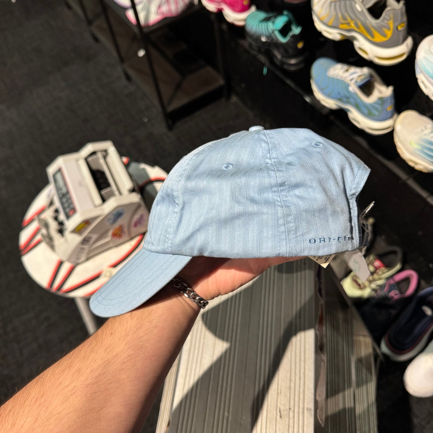 Nike Dri-Fit Box Logo Swoosh 'Divers Blue' Cap (2002) (Brand New)