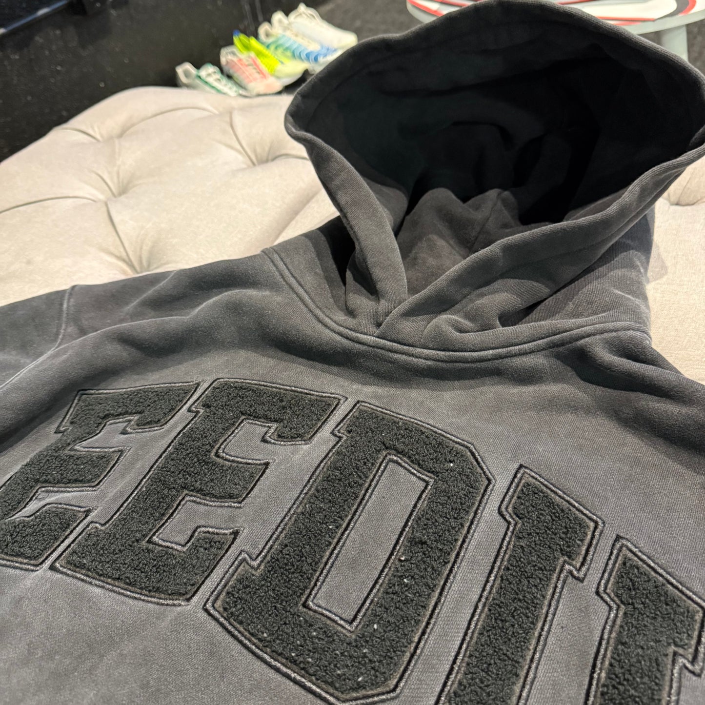 Geedup Team Logo Hoodie 'Washed Black' (Second hand)