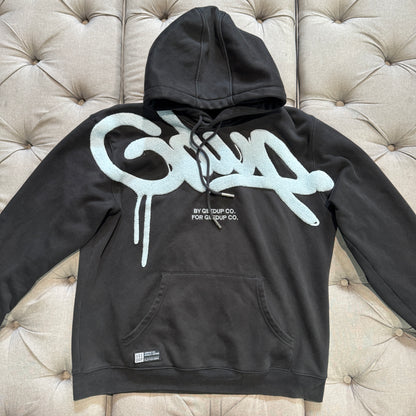Geedup Handstyle Hoodie 'Black Baby Blue' (Second hand)