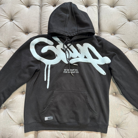 Geedup Handstyle Hoodie 'Black Baby Blue' (Second hand)