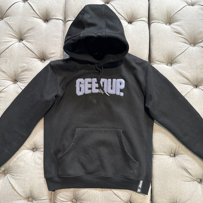Geedup Play For Keeps Hoodie 'Black/Lavender Purple' (Second hand)