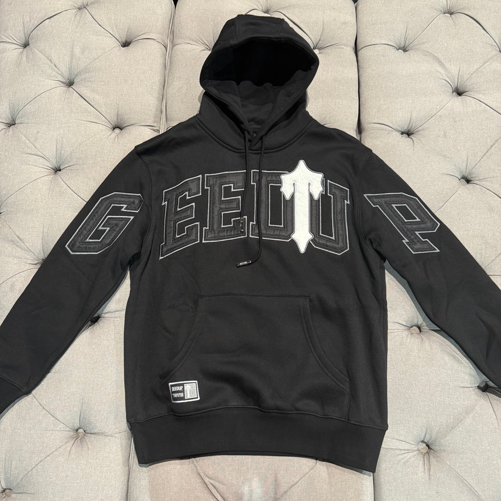 Geedup X Trapstar Team Logo x Irongate T Hoodie 'Black White' (Brand New)