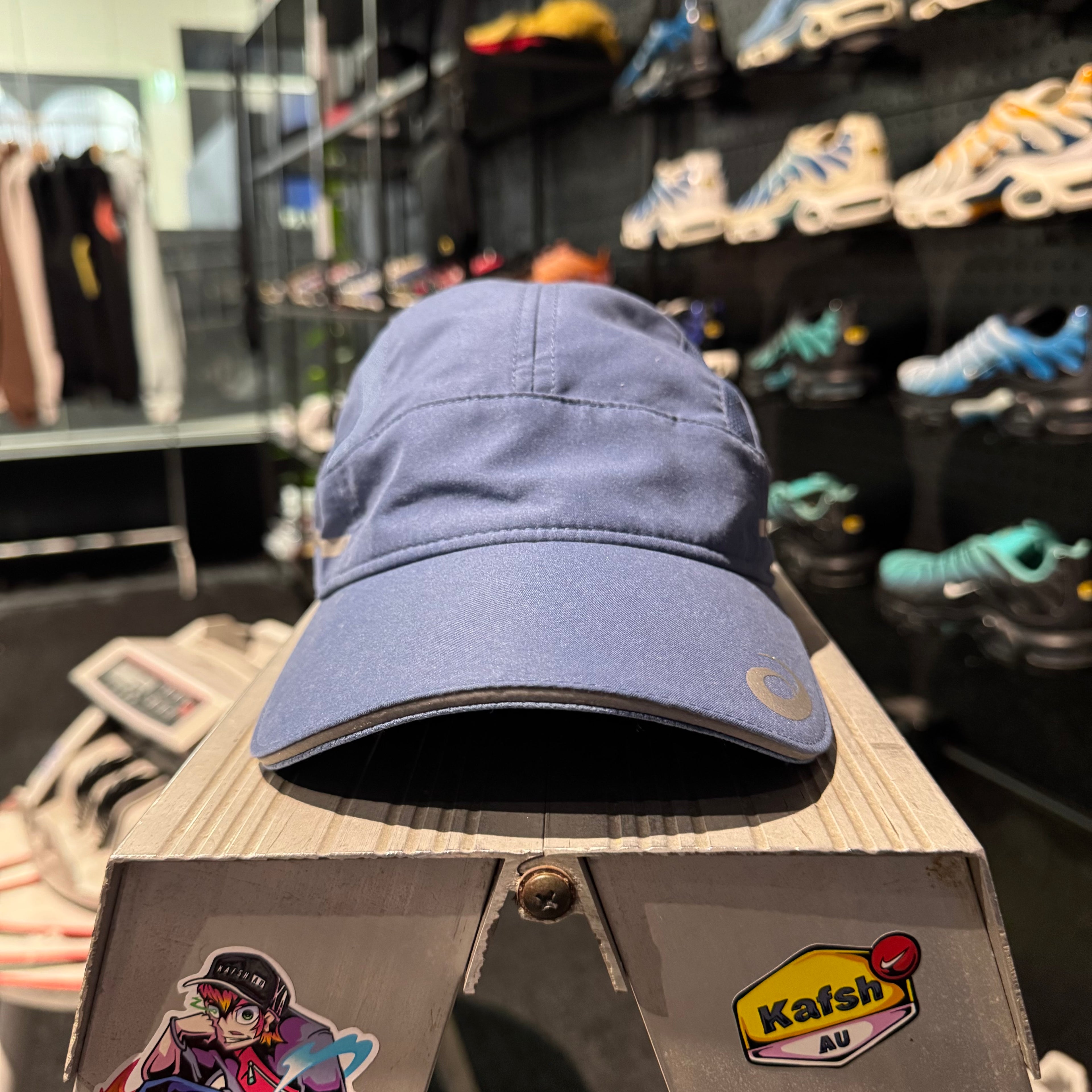 Asics Reflective Brim Logo Cap 'Navy' (Second hand)