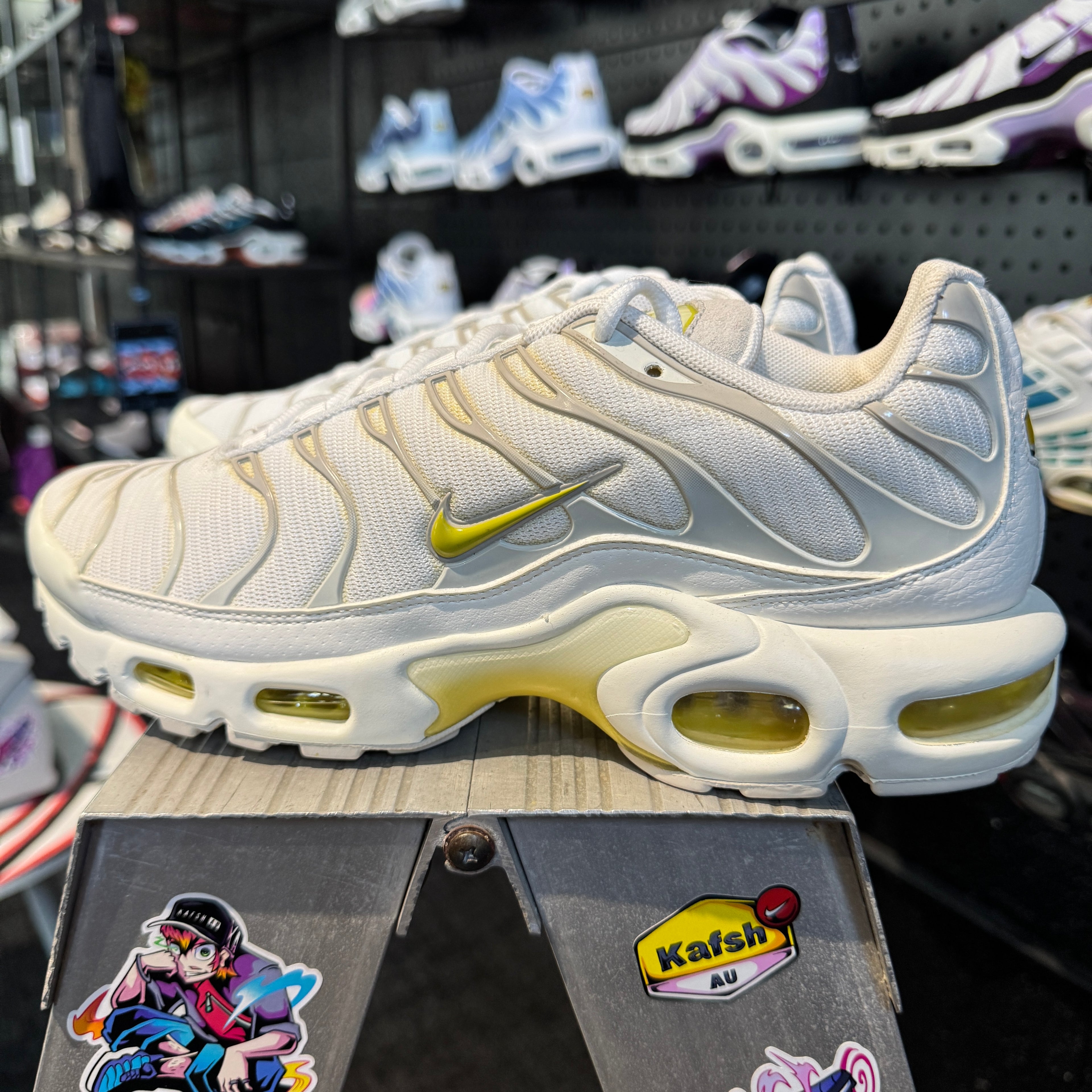 Nike Air Max Plus TN 'White Bone Celery' (Brand New)