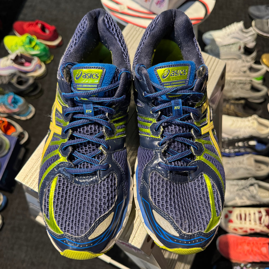 Asics Gel Nimbus 15 'Purple Blue Neon' (Second hand)