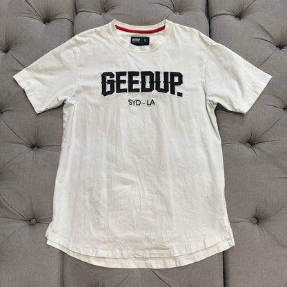 Geedup Syd - LA T-Shirt 'White' (Second hand)