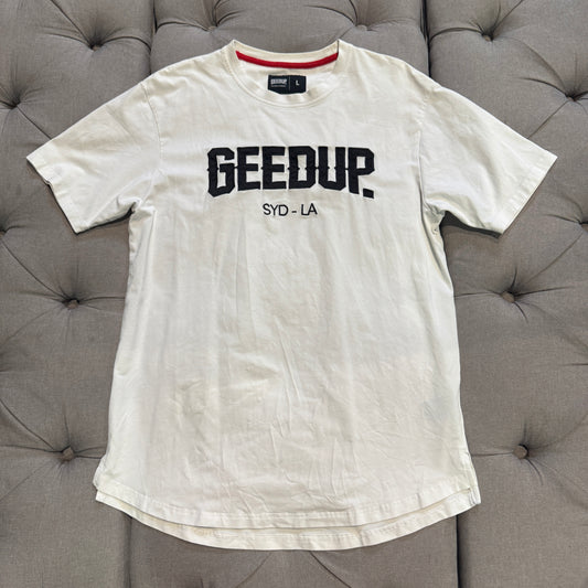 Geedup Syd - LA T-Shirt 'White' (Second hand)