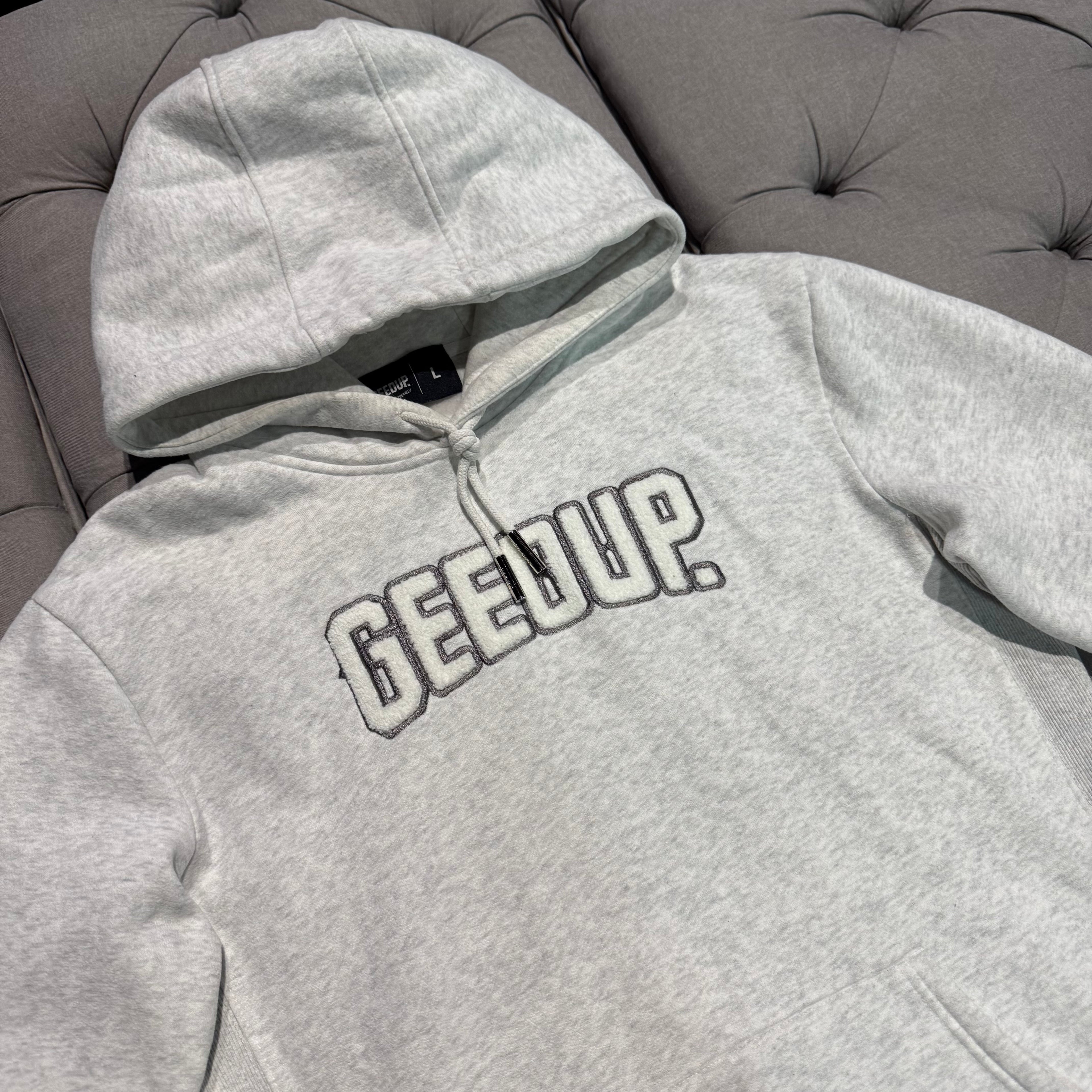 Geedup Play For Keeps Hoodie 'White Marle White' (Second hand)