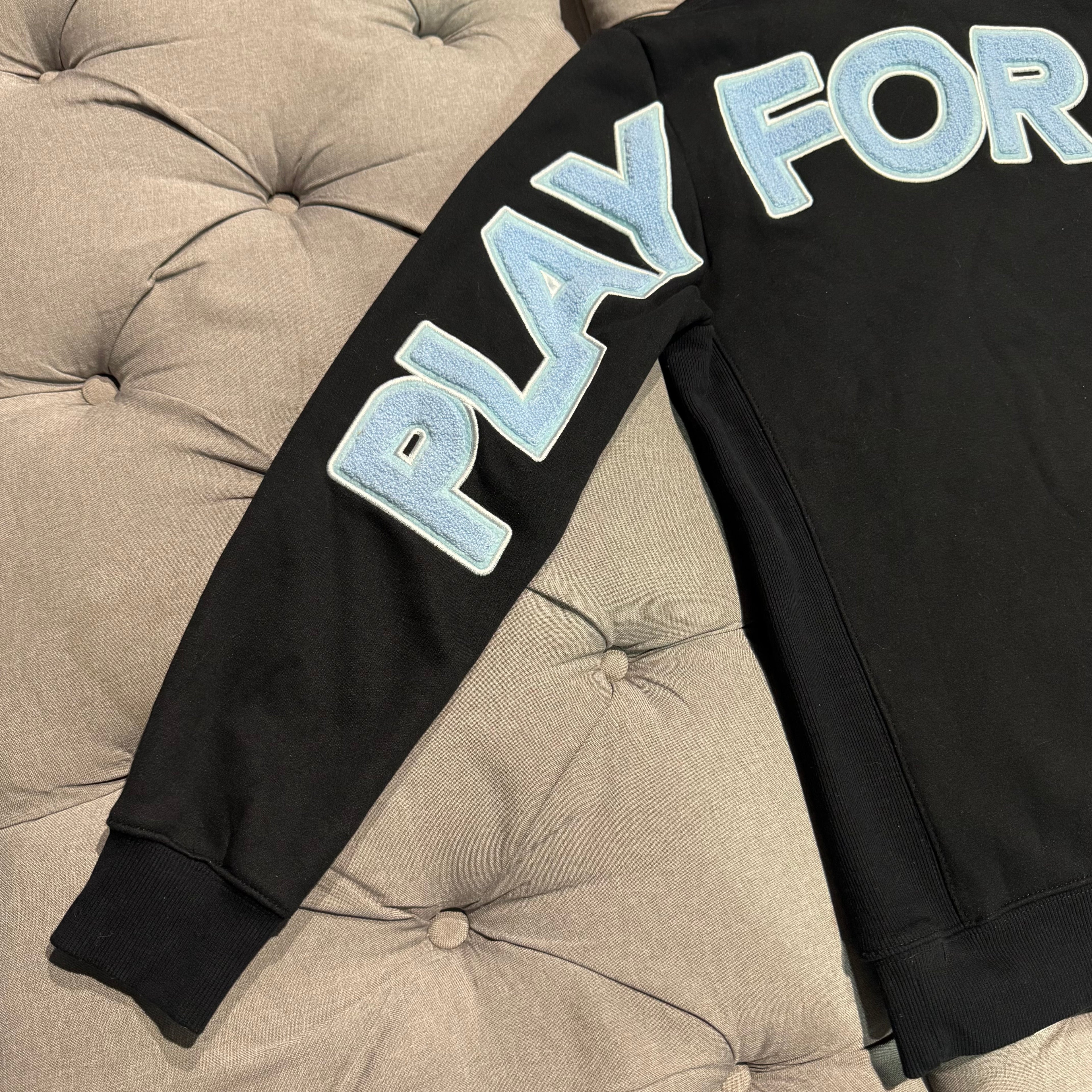 Geedup Play For Keeps Hoodie 'Black Baby Blue' (Second hand)