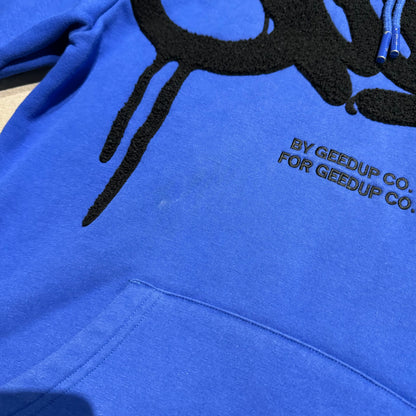 Geedup Handstyle Hoodie 'Blue Black' (Second hand)