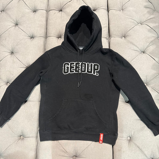 Geedup Play For Keeps Hoodie 'Black Black White' (Second hand)