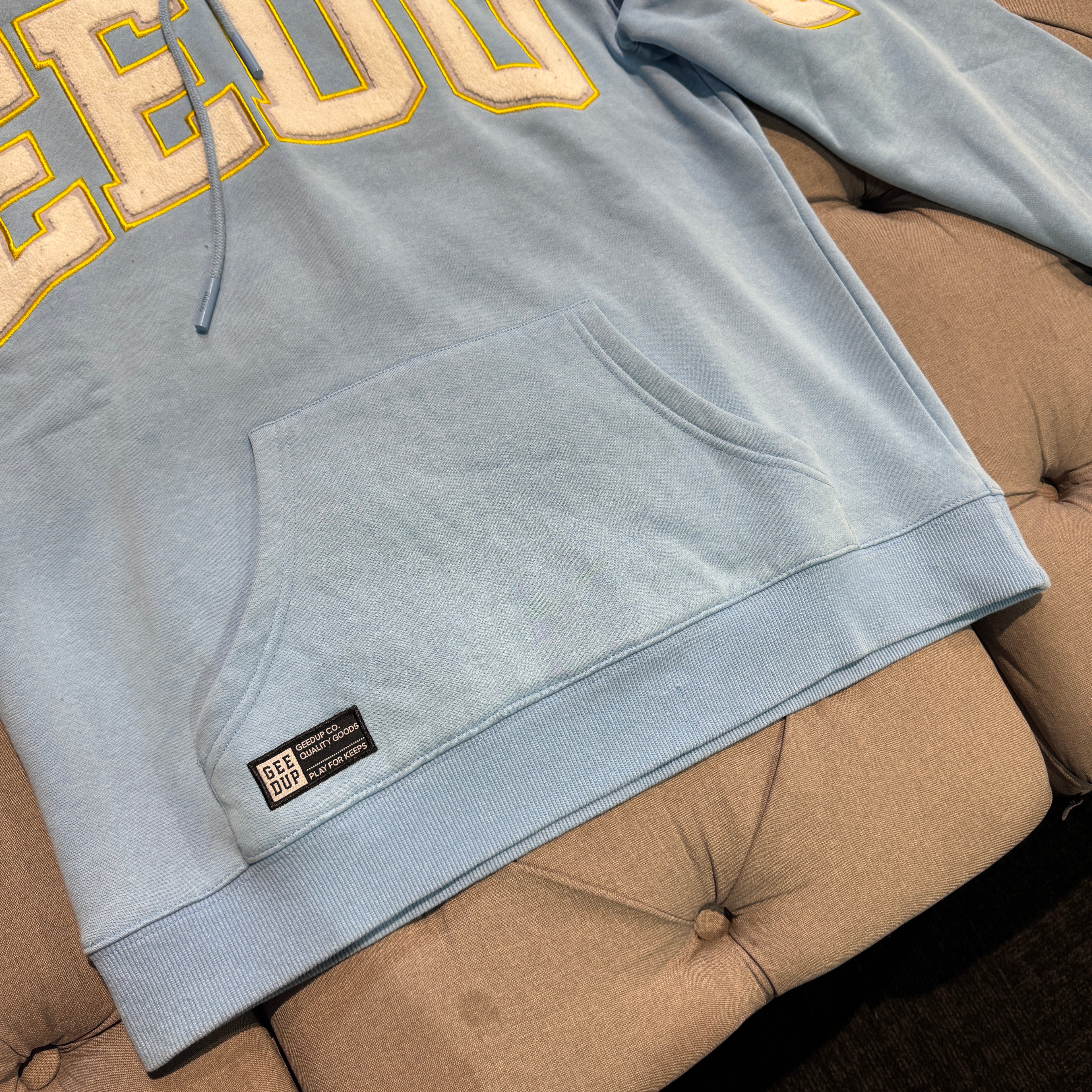 Geedup Team Logo Hoodie 'Sky Blue' (Second hand)