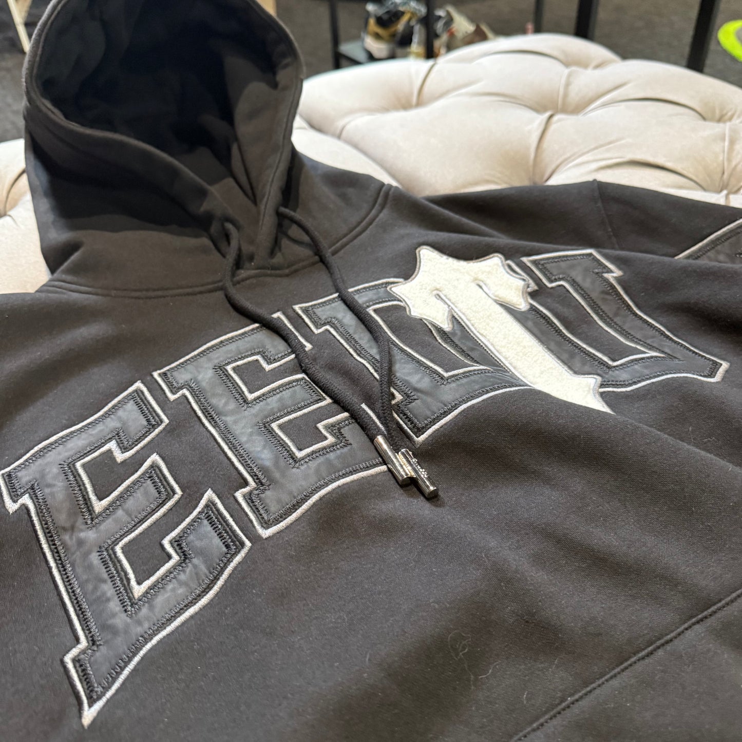 Geedup X Trapstar Team Logo x Irongate T Hoodie 'Black White' (Second hand)