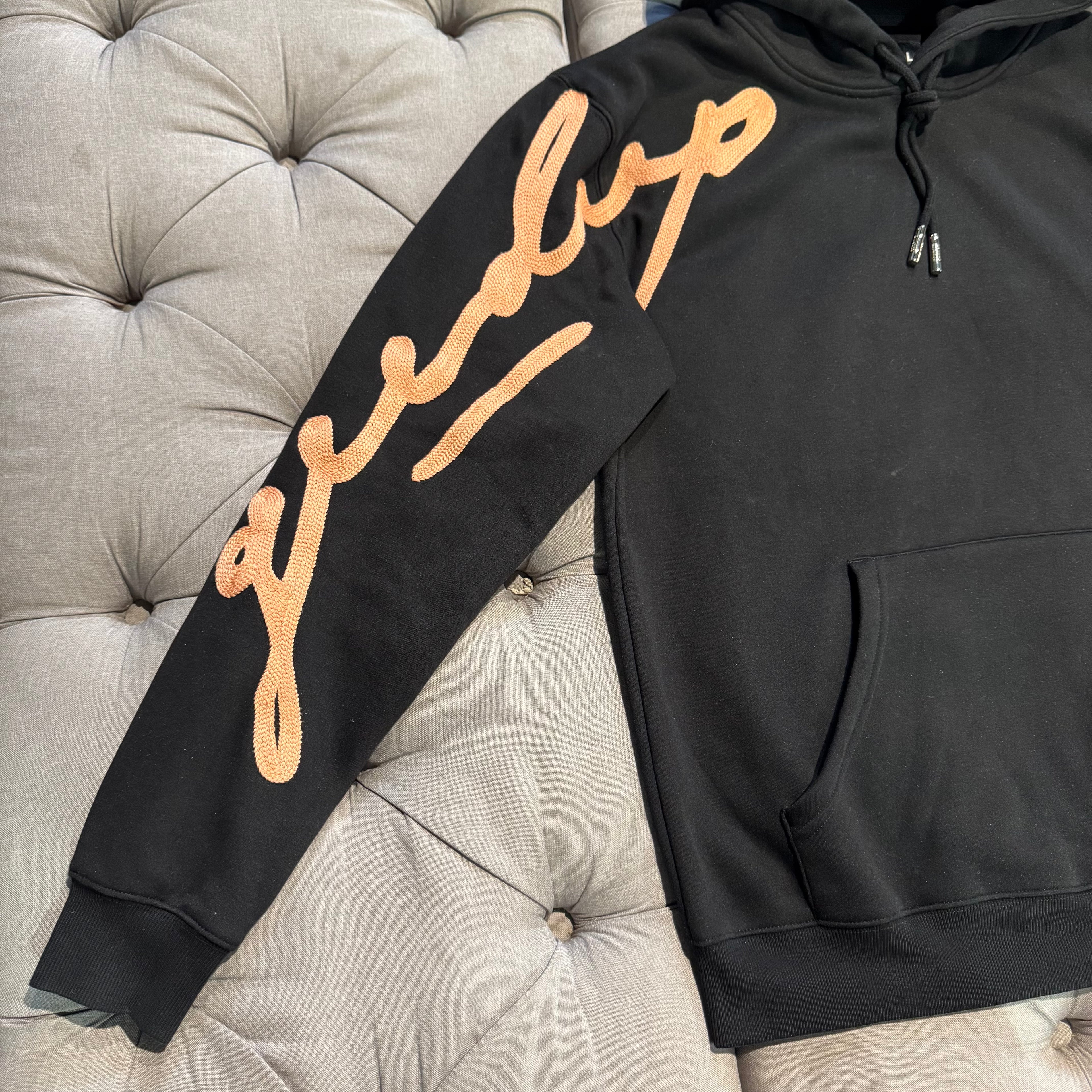 Geedup Signature Hoodie 'Black Peach' (Second hand)