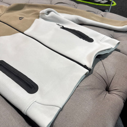 Nike Tech Fleece Jacket 'Brown White' (Second hand)